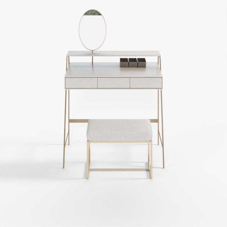 Dressing table with mirror