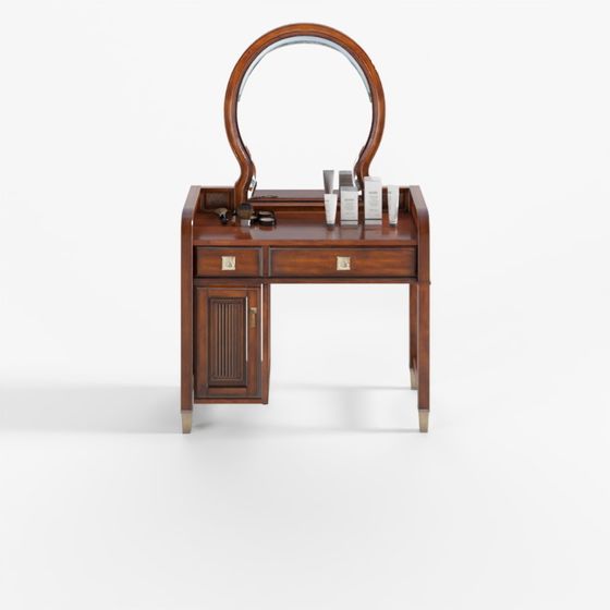 Elegant Low-Poly Vanity Table 3D model