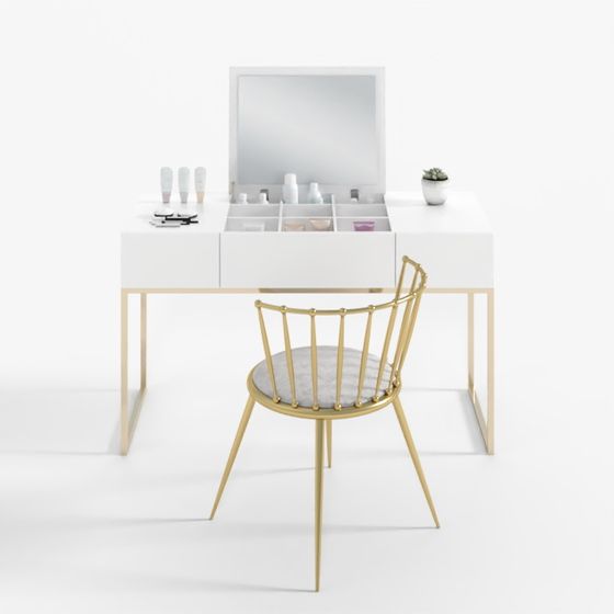 Elegant Vanity Desk 3D model for Modern Spaces