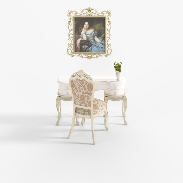 Bàn trang điểm phong cách Châu Âu kết hợp