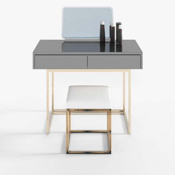 Elegant Makeup Vanity Set 3D model