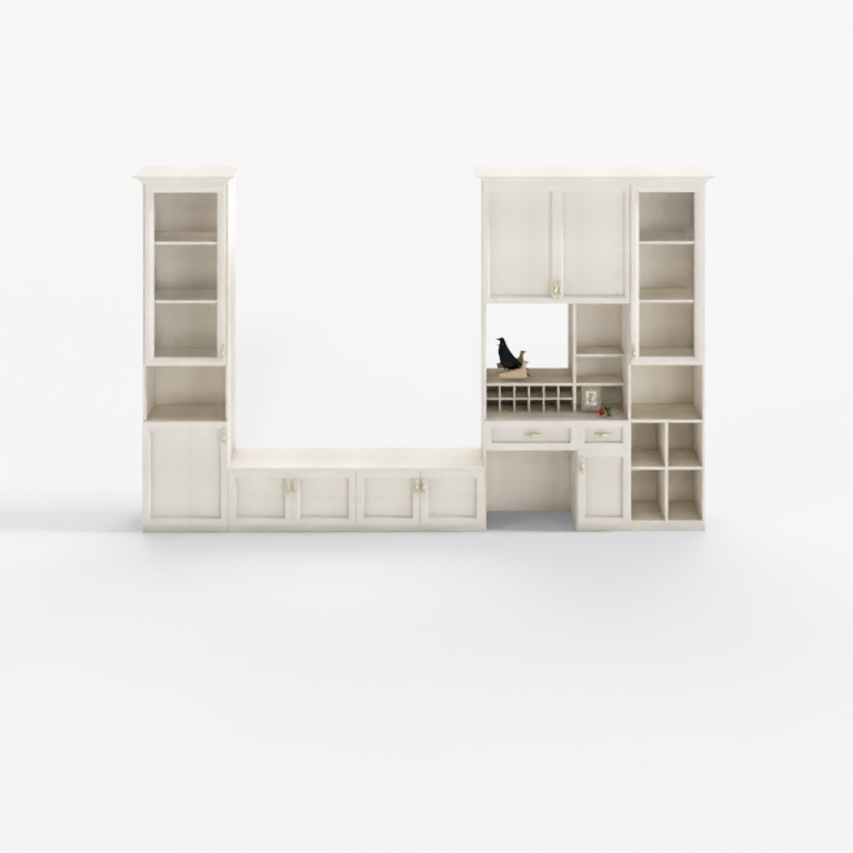 Dressing table with mirror