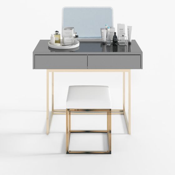 Stylish Low-Poly Vanity 3D Model Design