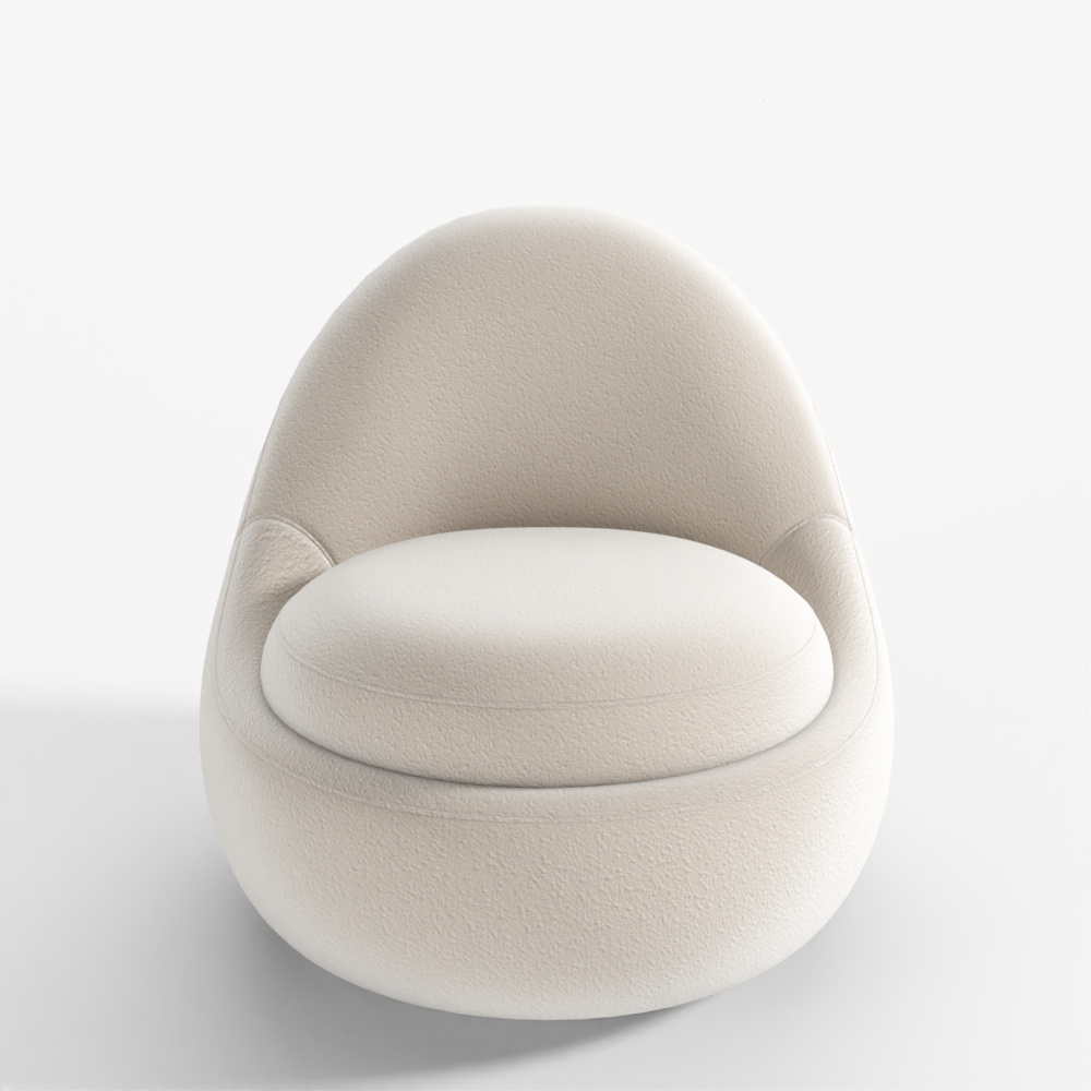 Divano Singolo Imbottito Mid-Century Francese