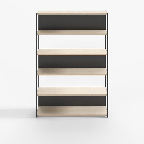 Desker W1200 五層鋼製書櫃-MLFK