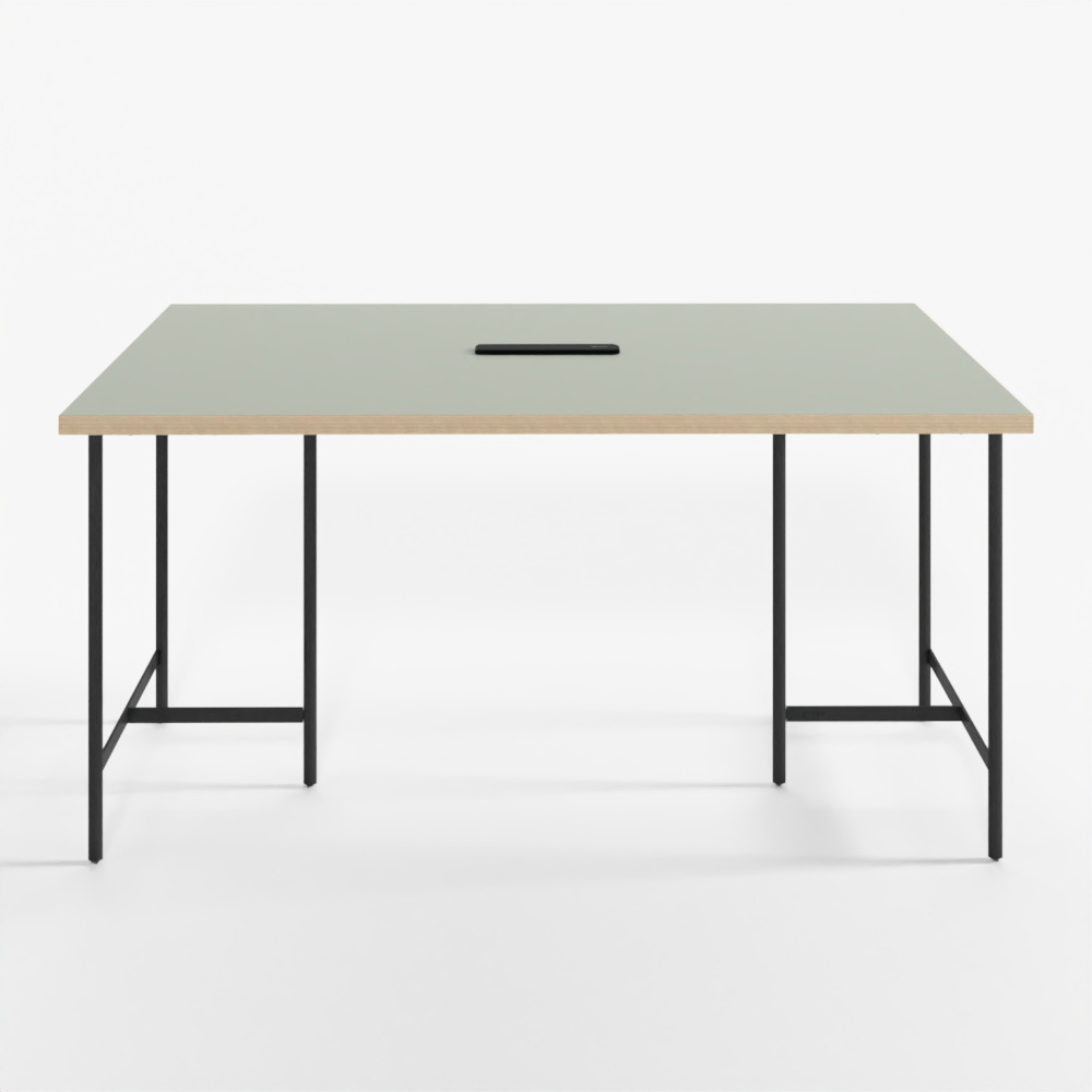 Desker W1400xD1000 Large Table with Power Outlet - GGFK