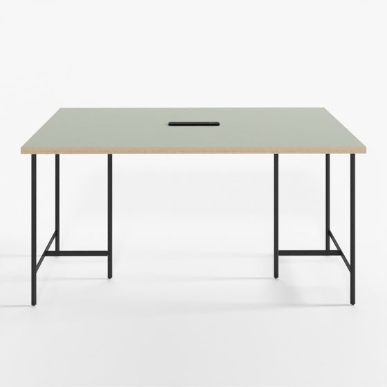 Desker W1400xD1000 Large Table with Power Outlet - GGFK