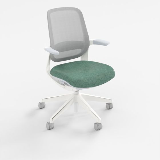 Desker Line F Mesh Backrest White - 457L