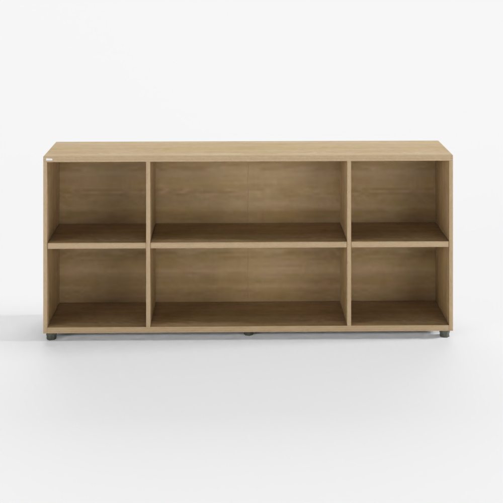 Bibliothèque en bois Desker W1600 à 2 niveaux - MACMAC