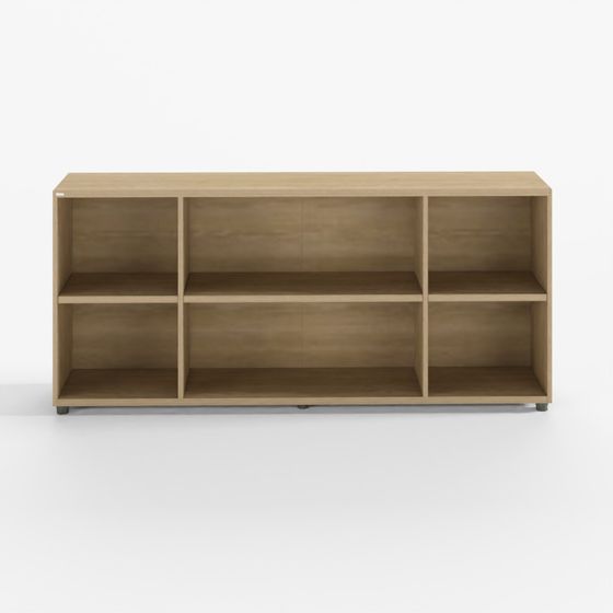 Bibliothèque en bois Desker W1600 à 2 niveaux - MACMAC