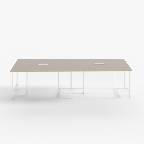 Desker W2800xD1000 Large Table with Power Outlet - GUWW