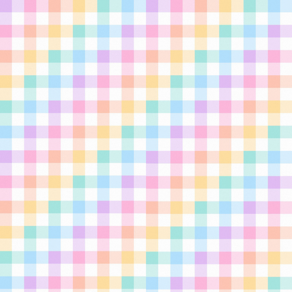 Pastel Rainbow Plaid Seamless Pattern