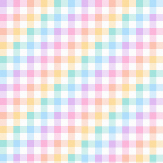 Pastel Rainbow Plaid Seamless Pattern