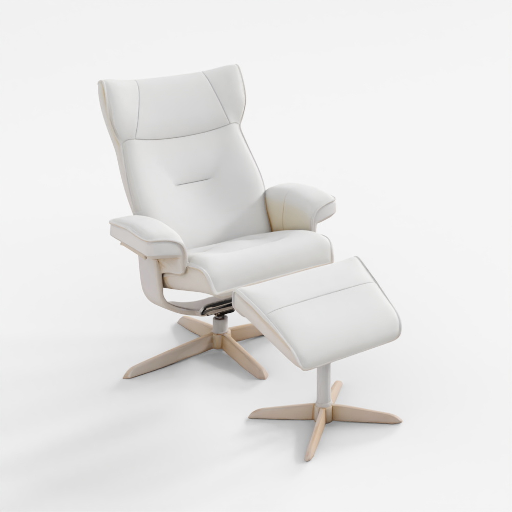 Hyundai Livart LM1 그라토 1인 천연가죽 수동 리클라이너 소파