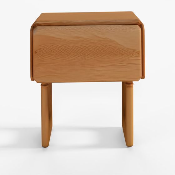 Iloom Solid Wood Bedside Table