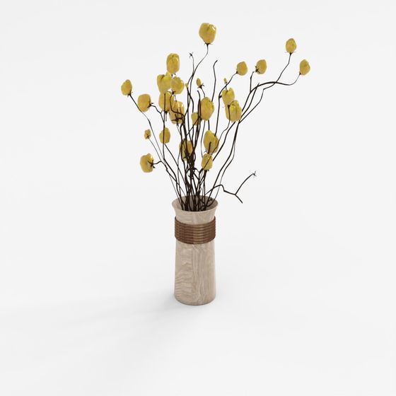 Wabi-Sabi Vintage Potted Plant