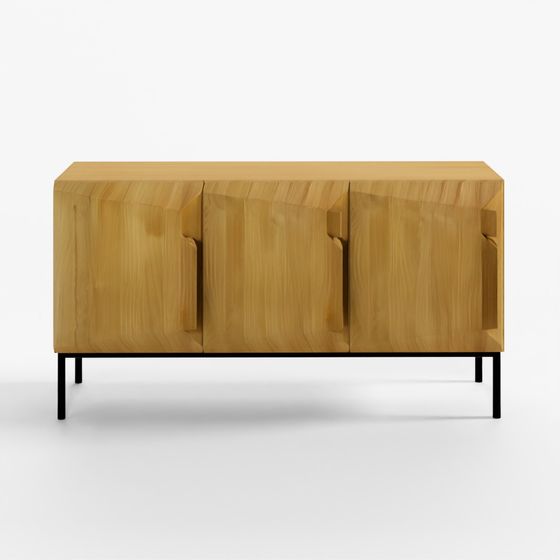 Iloom Sideboard 3-Door Oak Living Room Cabinet