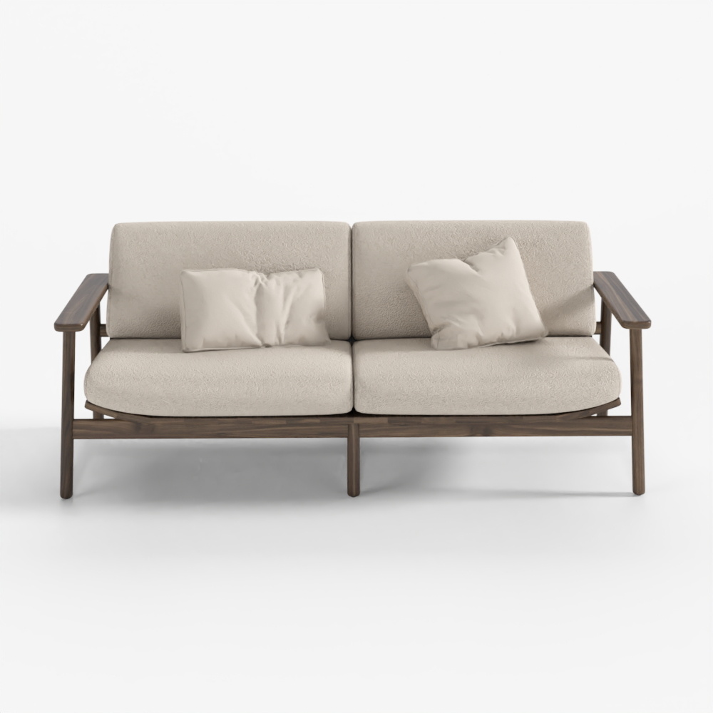 Banquette Wabi-Sabi Milieu du Siècle