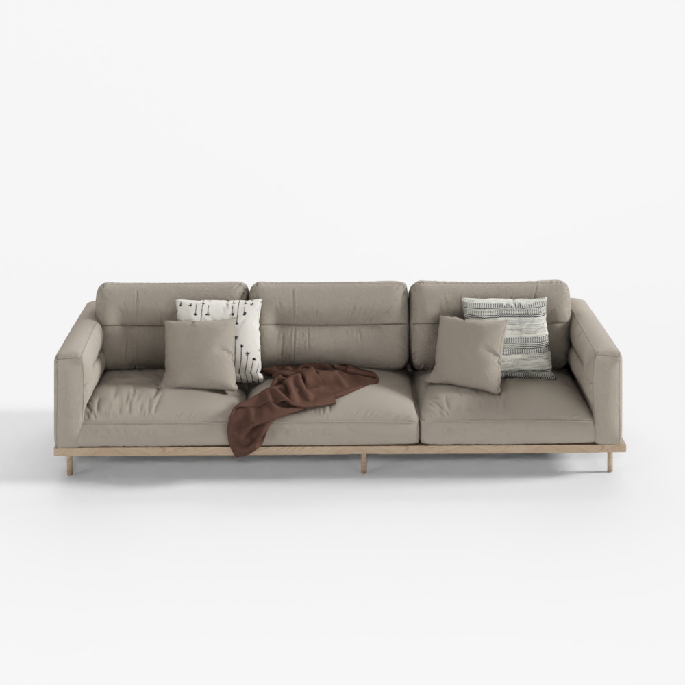 Sofa nhiều chỗ ngồi vintage phong cách Wabi-Sabi