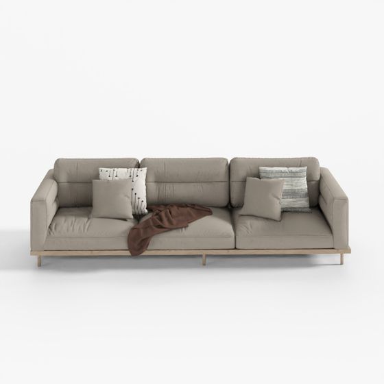 Sofa nhiều chỗ ngồi vintage phong cách Wabi-Sabi