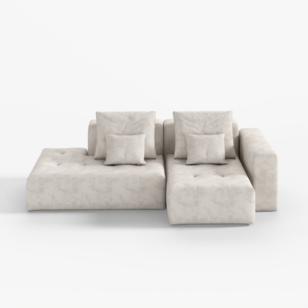 Suede-Style Italian Modern Sofa