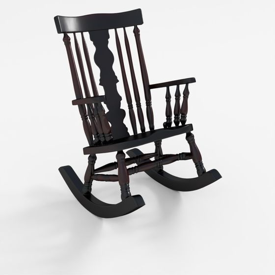 Деревянное кресло-качалка