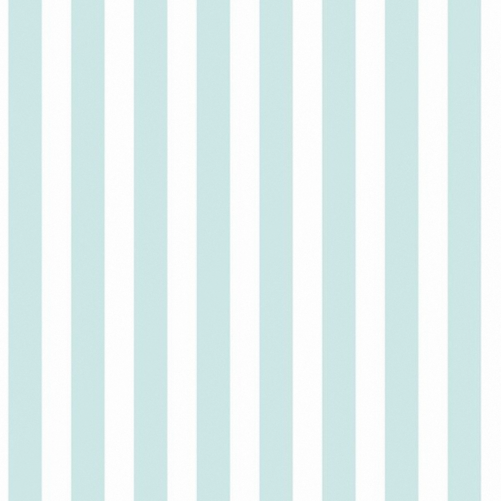 Larger Pastel Teal Stripe Wallpaper