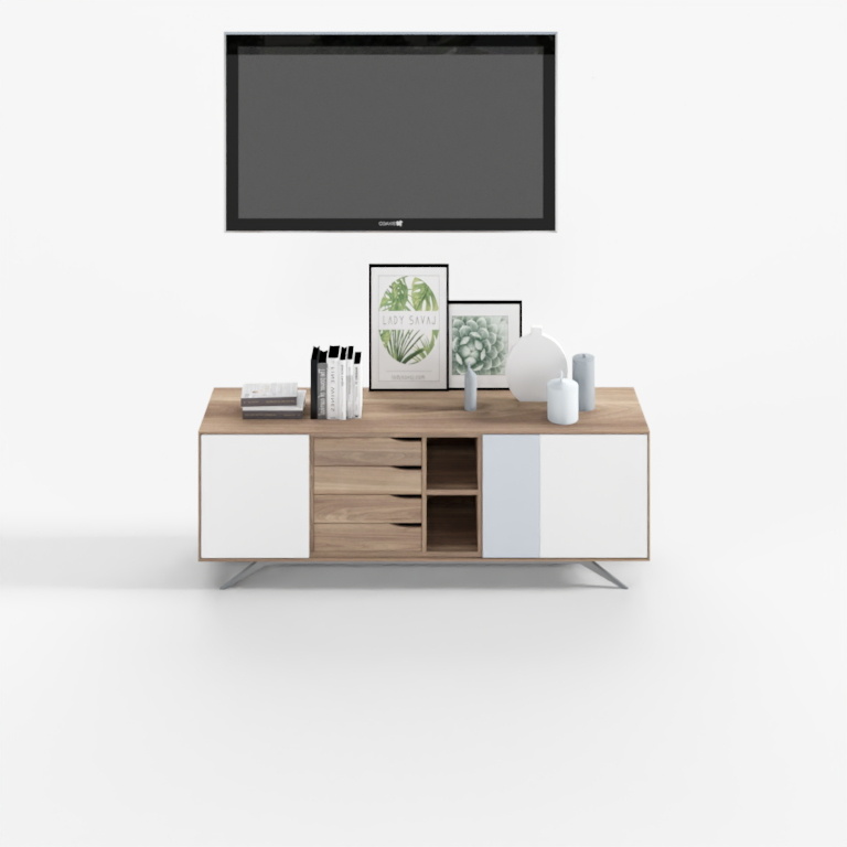 Modern Minimalist TV Stand 3D model