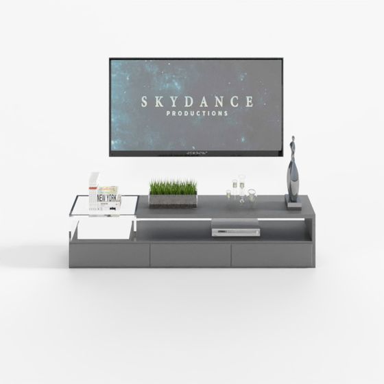 Sleek Modern TV Stand 3D model