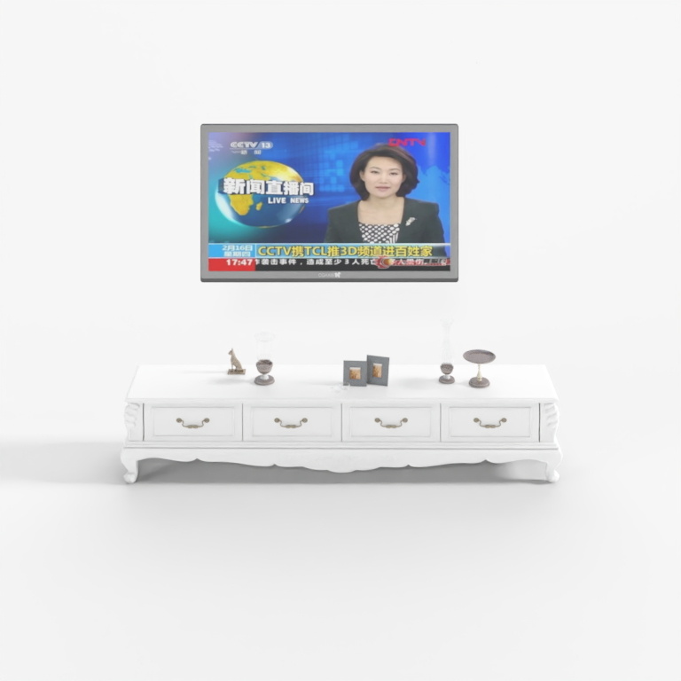 Stylish TV Cabinet 3D model for Modern Living Rooms