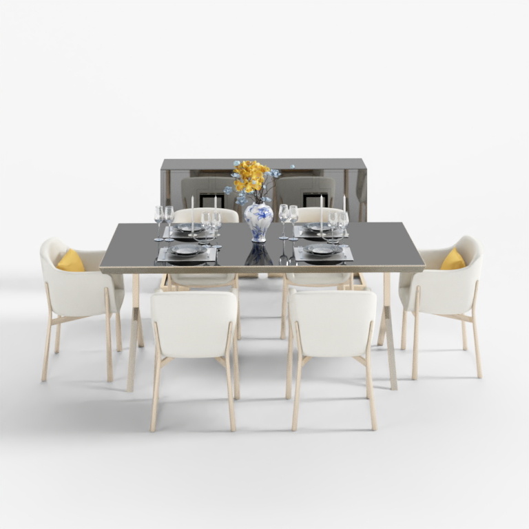 VR-City-dining table and chairs combination