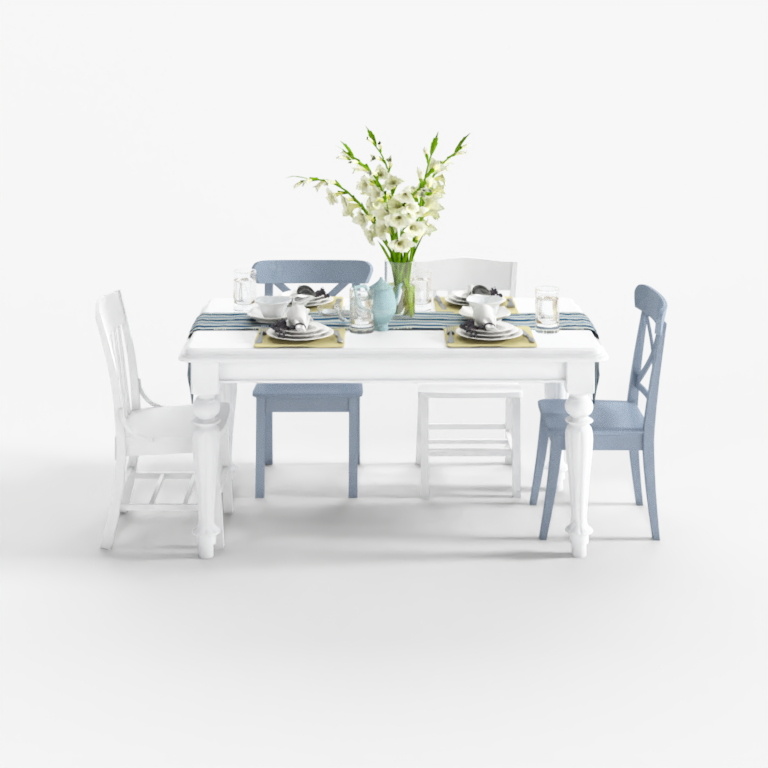 Mediterranean dining table combination