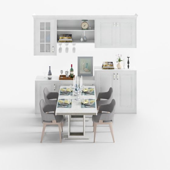 Elegant Dining Room 3D model