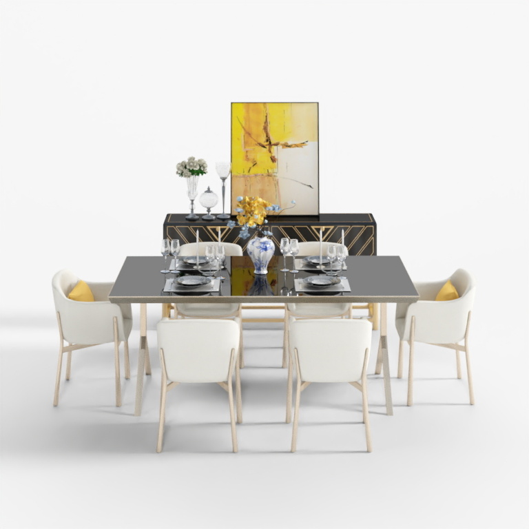 VR-City-dining table and chairs combination