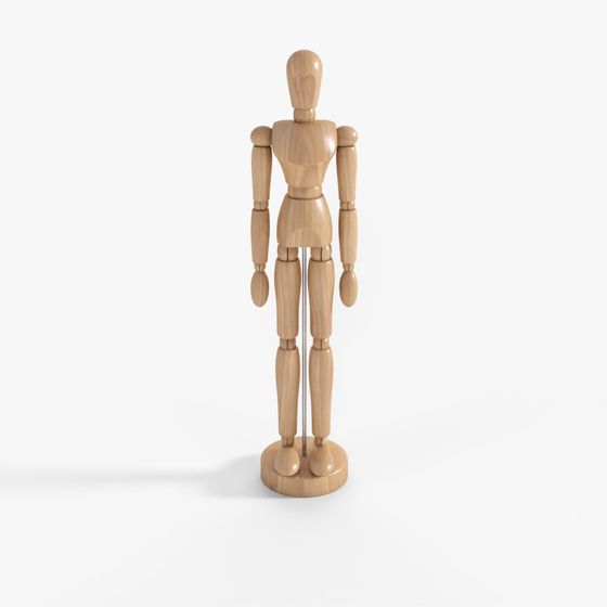 Wooden Manikin Male