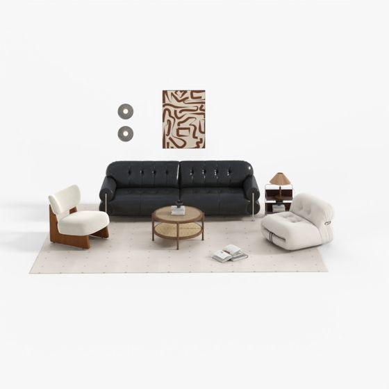 Vintage Multi-Seat Sofa