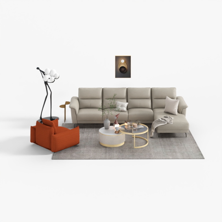 Lota Genuine Leather Sofa KJH23SBS296 Set