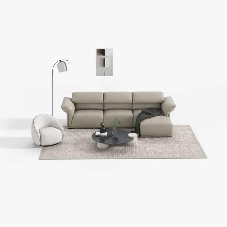 Wagner Genuine Leather Sofa KJH23SBS284 Set