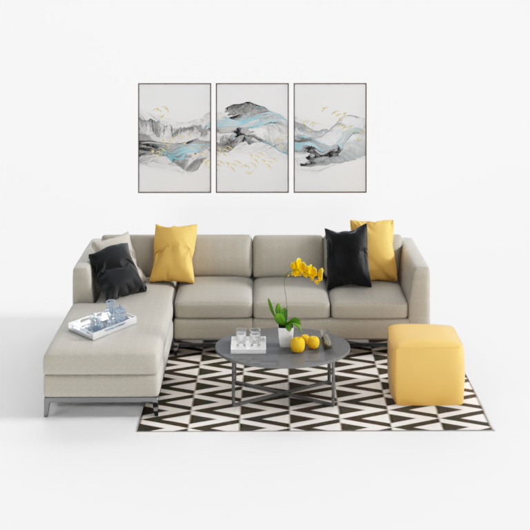 Urban Oasis Living Room 3D model