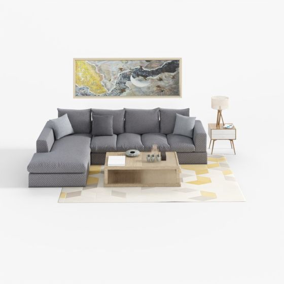 Urban Living Room Sofa 3D model