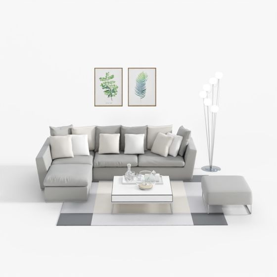 Urban Living Room 3D model