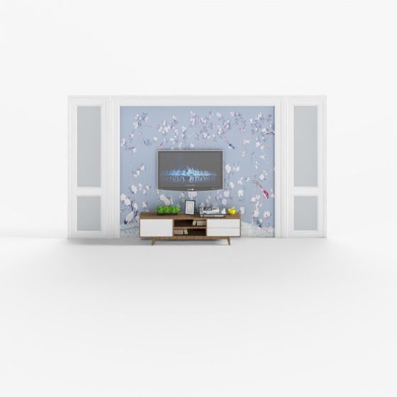 Cherry Blossom Wall Unit 3D model