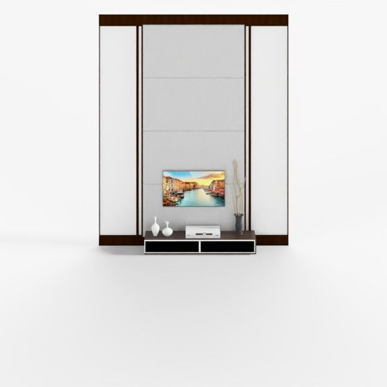 Sophisticated Sliding Door 3D model for Modern Spaces