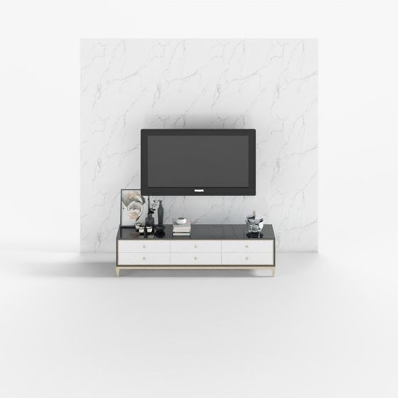Minimalist Elegant TV Cabinet 3D model