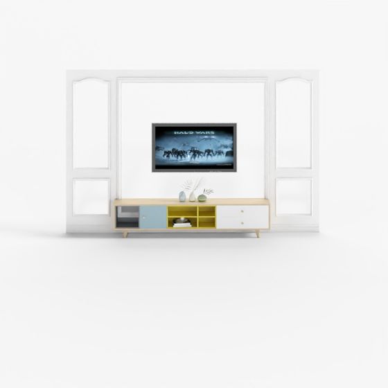 Minimalist Wall Unit 3D model