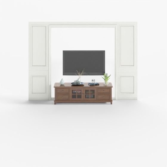 Elegant Media Console 3D model