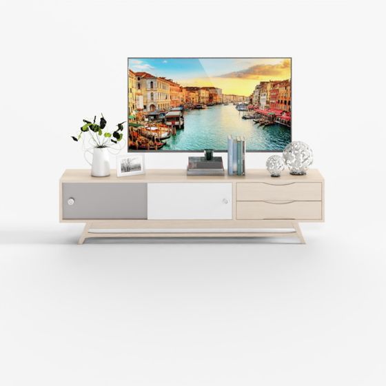 Sleek Modern TV Stand 3D model