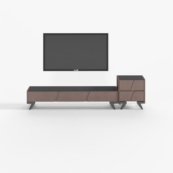 Urban Elegance TV Stand 3D model for Modern Spaces