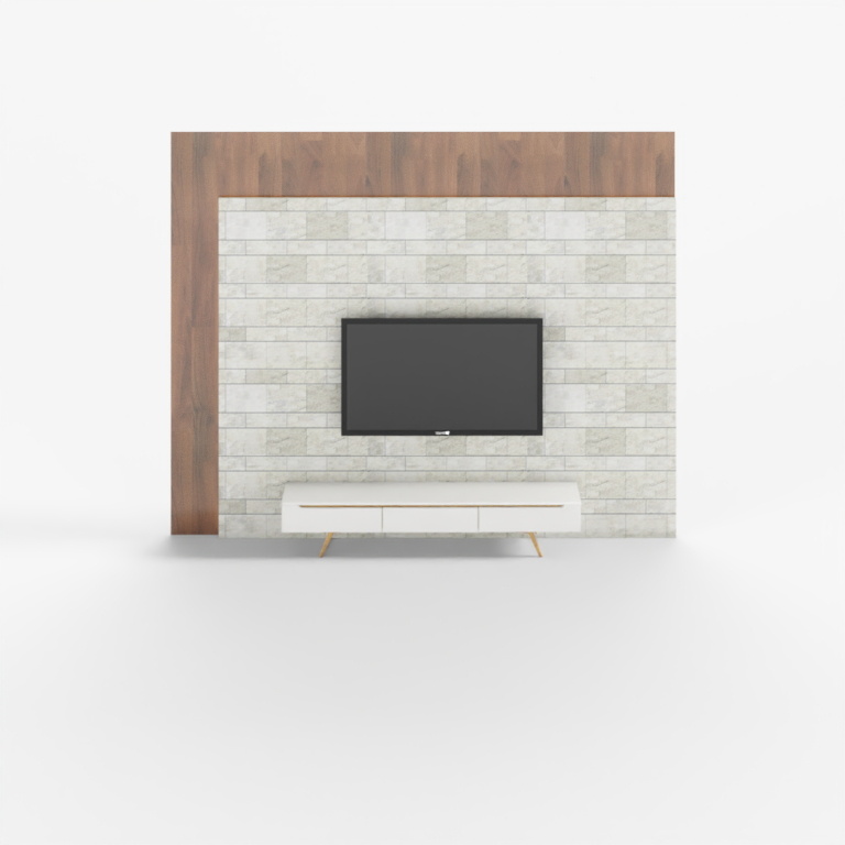 Three furnished-the Nordic IKEA single-product-TV Cabinet with 1