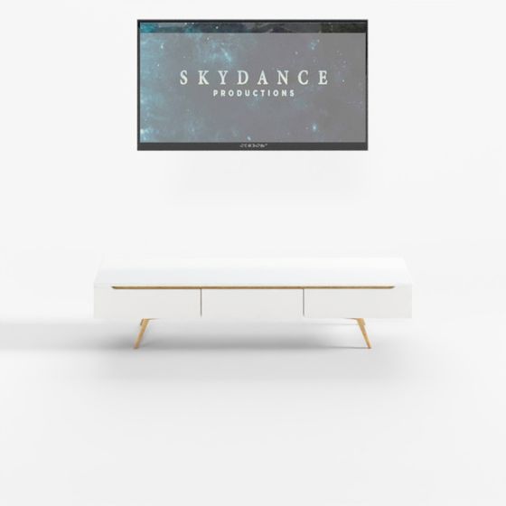 Sleek Minimalist TV Stand 3D model